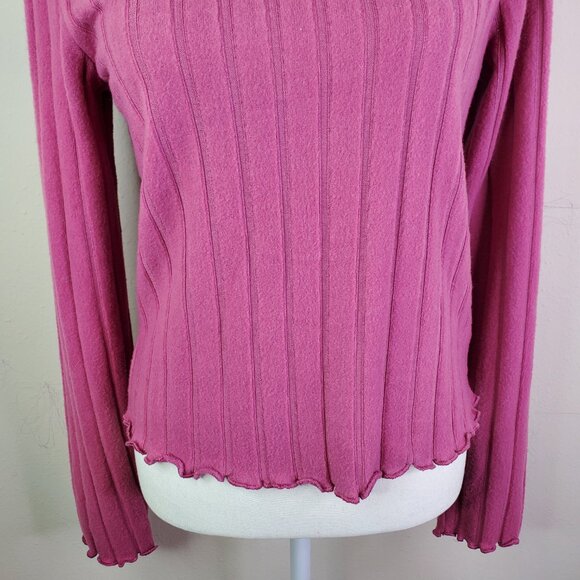 Freshman Forever Juniors Violet Pink Ribbed Top XL - Picture 6 of 10